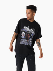 MITCHELL & NESS LAKERS STAR BURSTER TEE - SHAQ