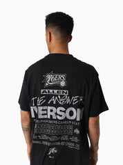 MITCHELL & NESS NBA CAREER TEE 76S IVERSON