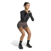 ADIDAS WOMENS HYPERGLAM CROPPED LONG SLEEVE