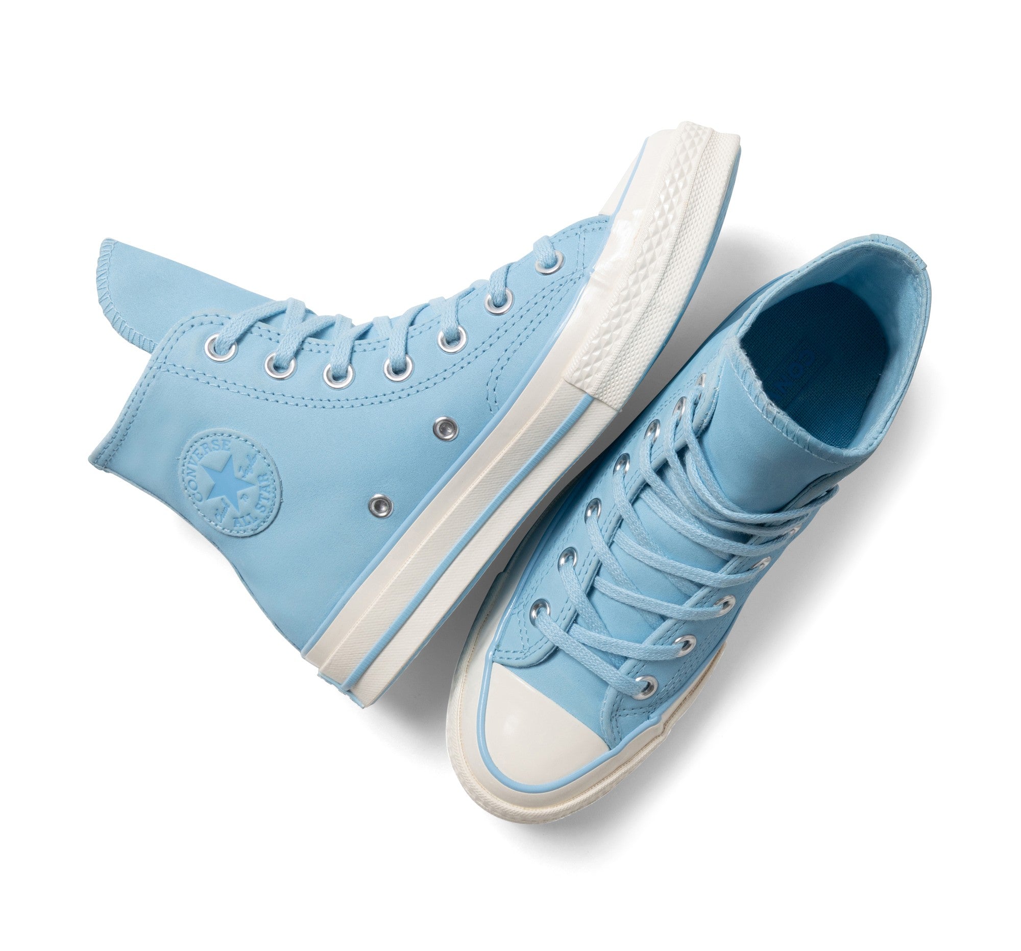CONVERSE CHUCK 70 LEATHER HIGH TOP TRUE SKY
