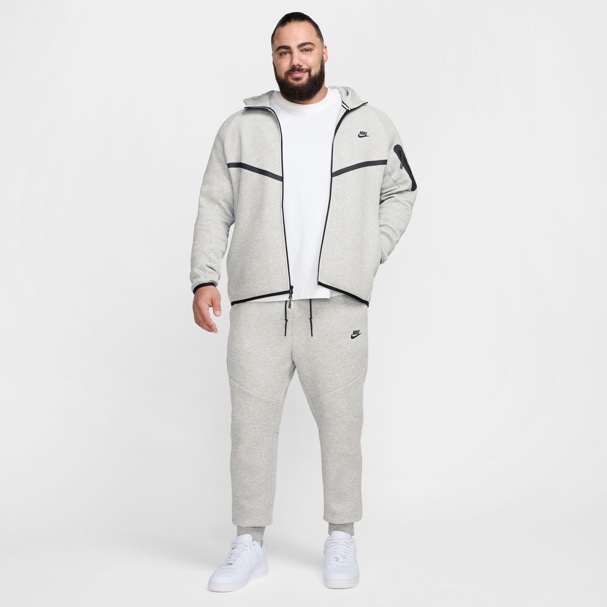 NIKE MENS TECH FLEECE FULL ZIP HOODIE