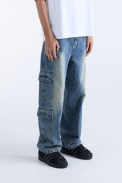 VOUSETI CARGO DENIM PANT