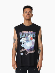 MITCHELL & NESS HORNETS HARDLIGHT MUSCLE TEE
