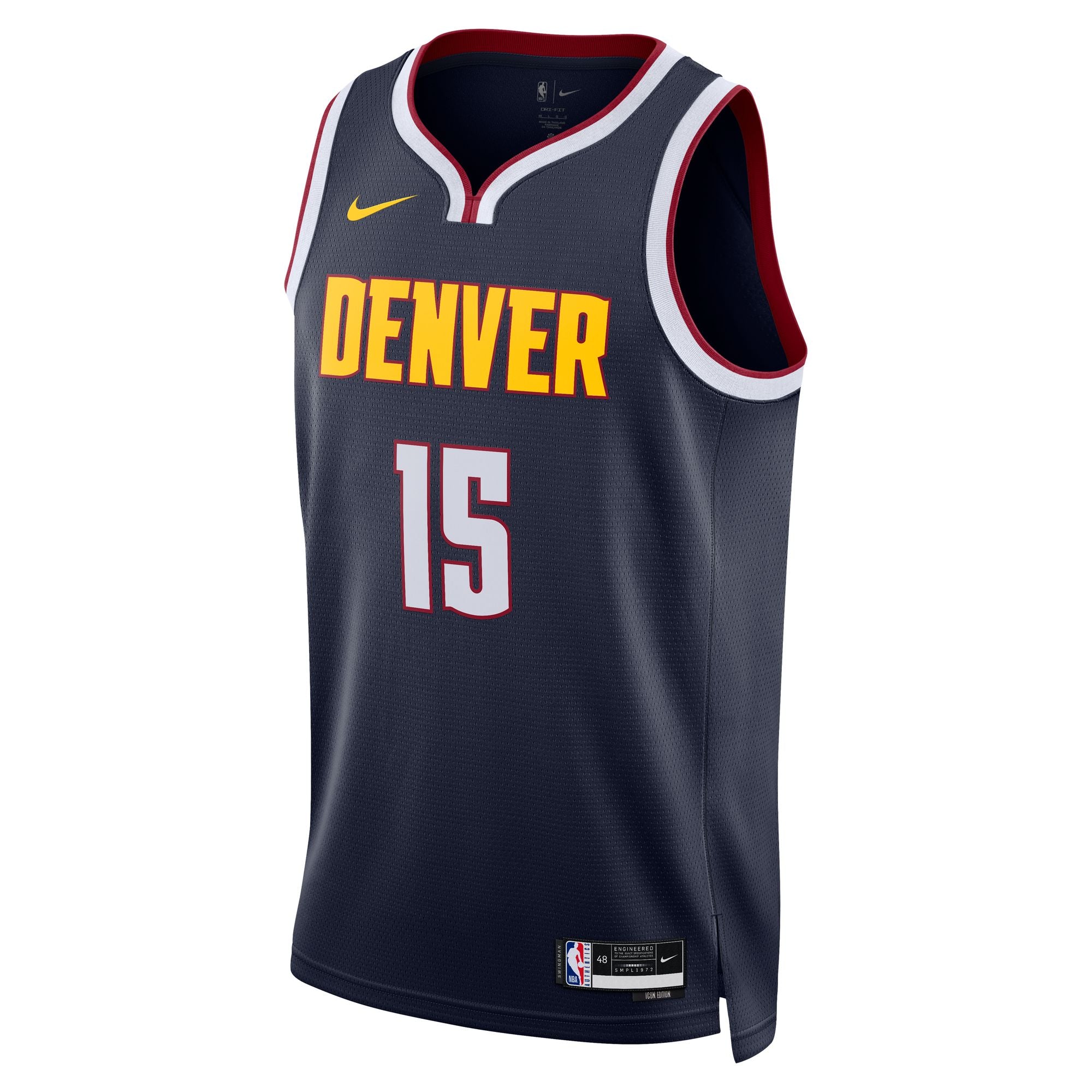 NIKE DENVER NUGGETS SWINGMAN JERSEY ICON 2022