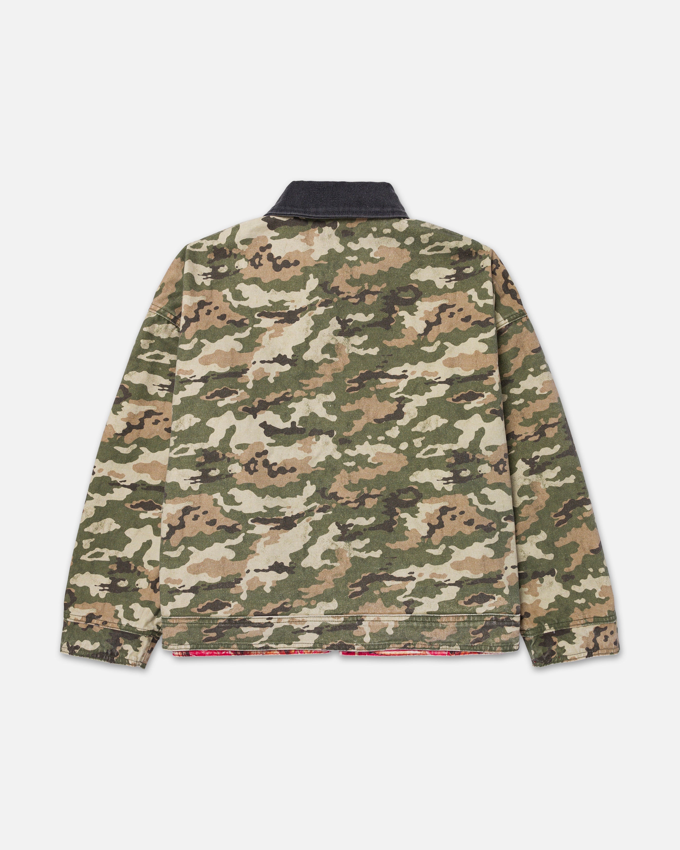 RYOKO RAIN REVERSIBLE DUCK WORK JACKET - CAMO