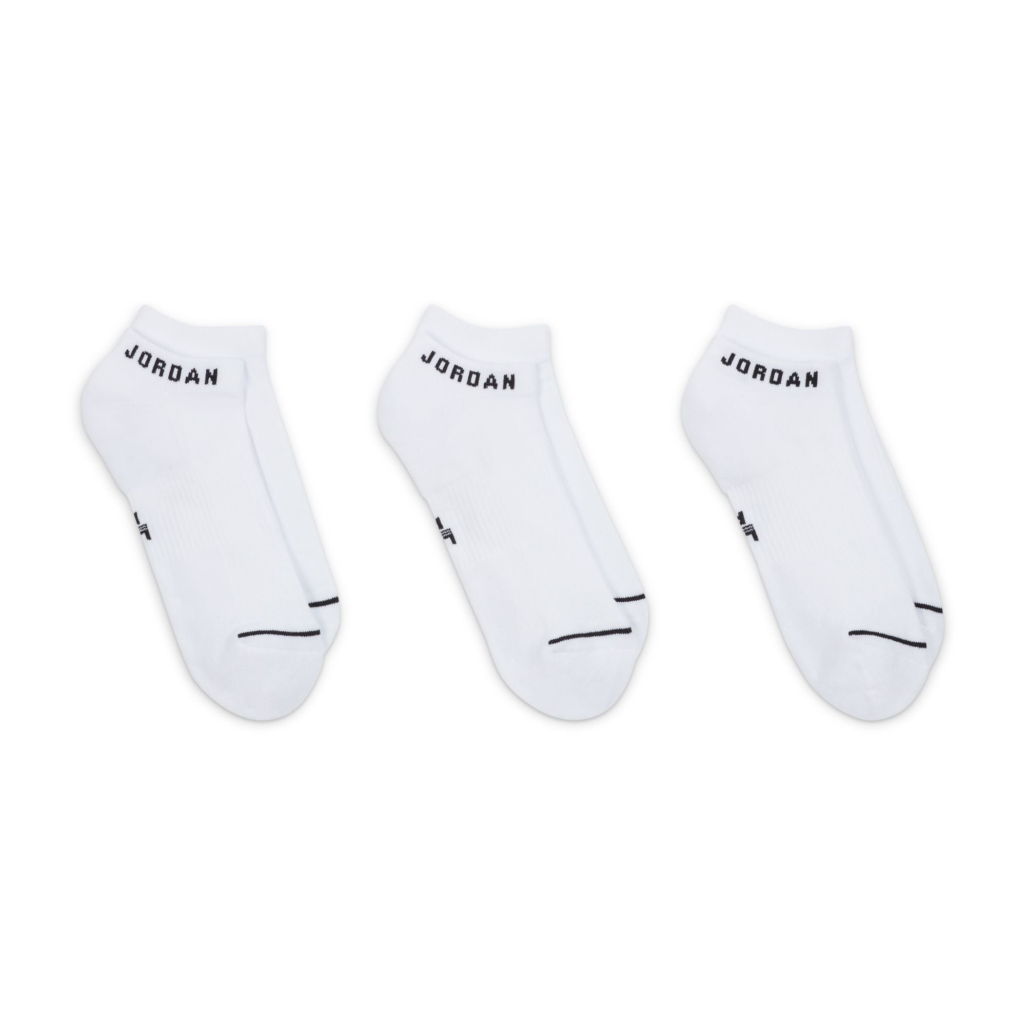 JORDAN CUSHIONED NO-SHOW SOCKS - 3 PAIRS