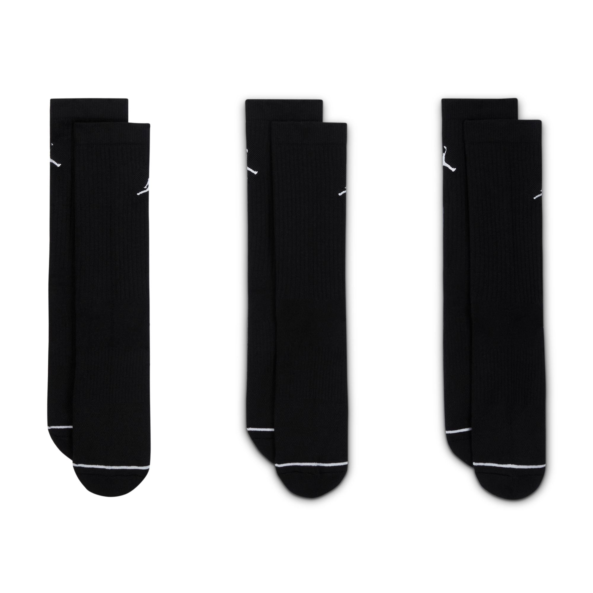JORDAN UNISEX EVERYDAY CUSHIONED CREW SOCKS - 3 PACK