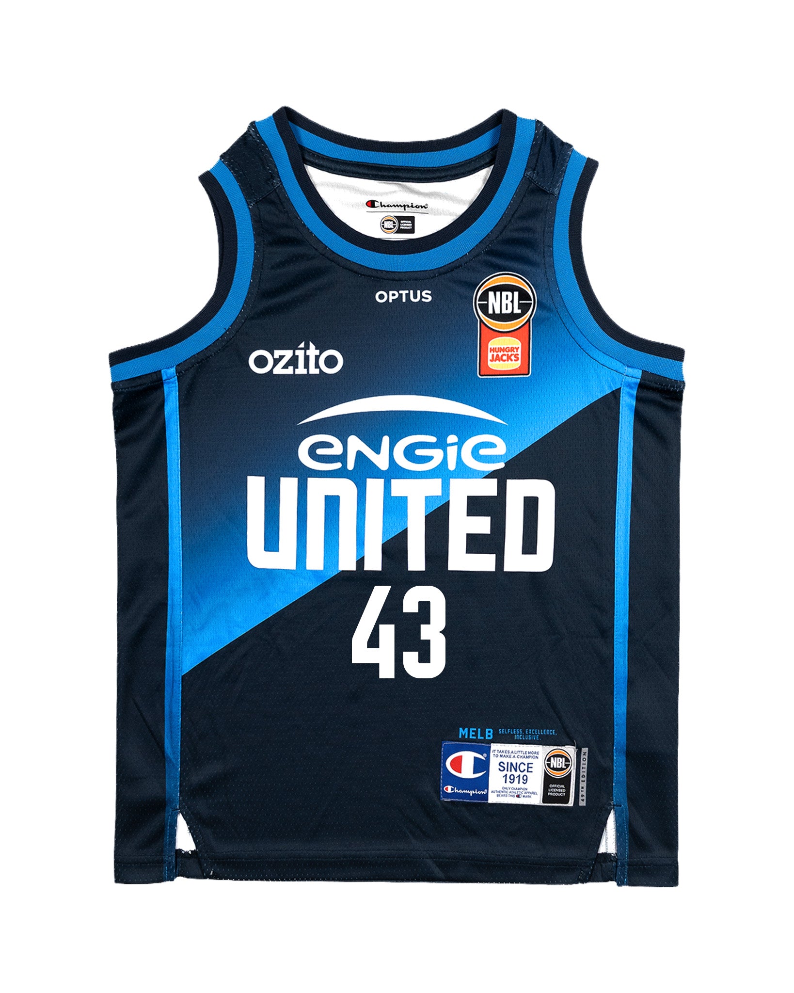 NBL MELBOURNE UNITED YOUTH PRIMARY JERSEY - CHRIS GOULDING