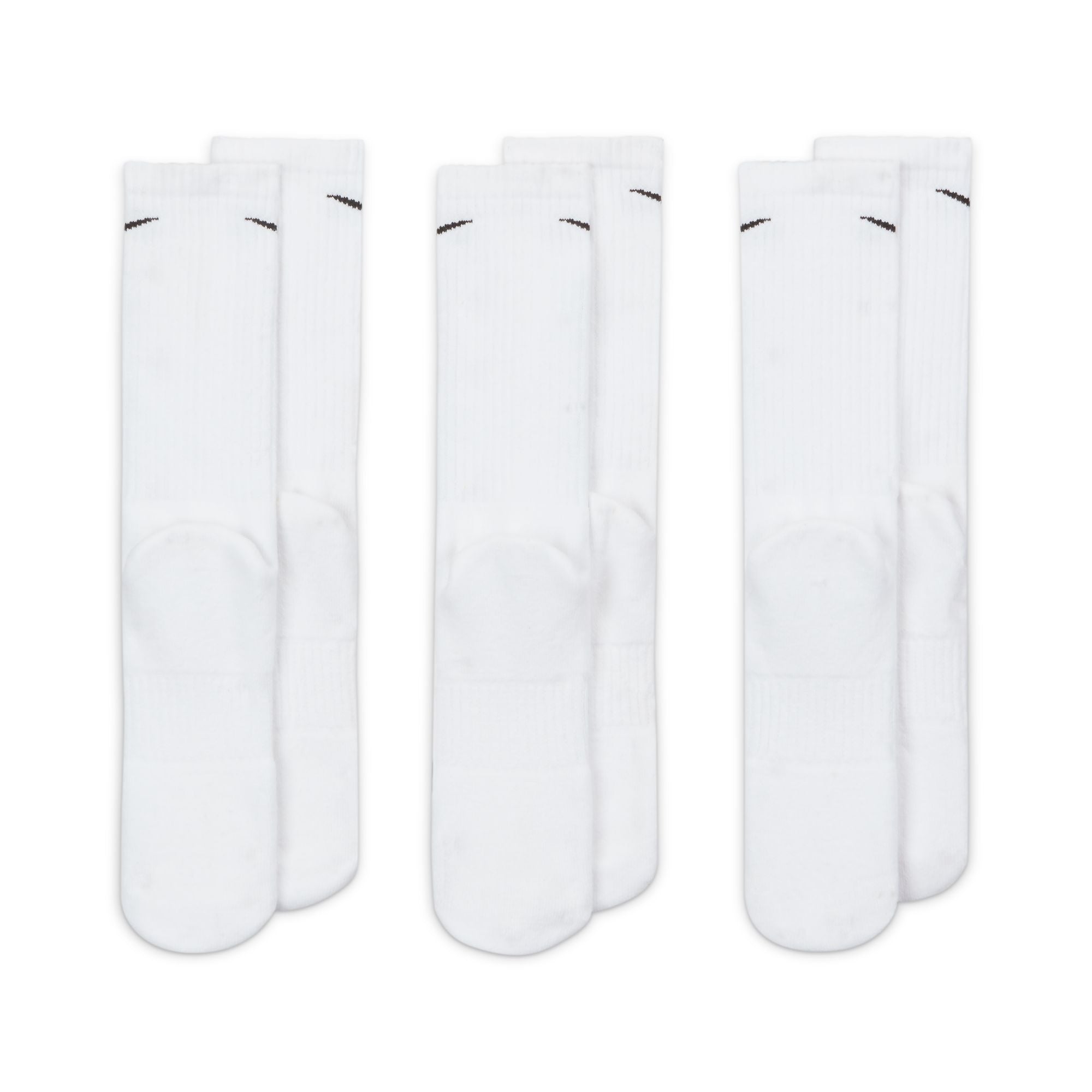NIKE EVERYDAY CUSHIONED CREW SOCKS - 3 PACK