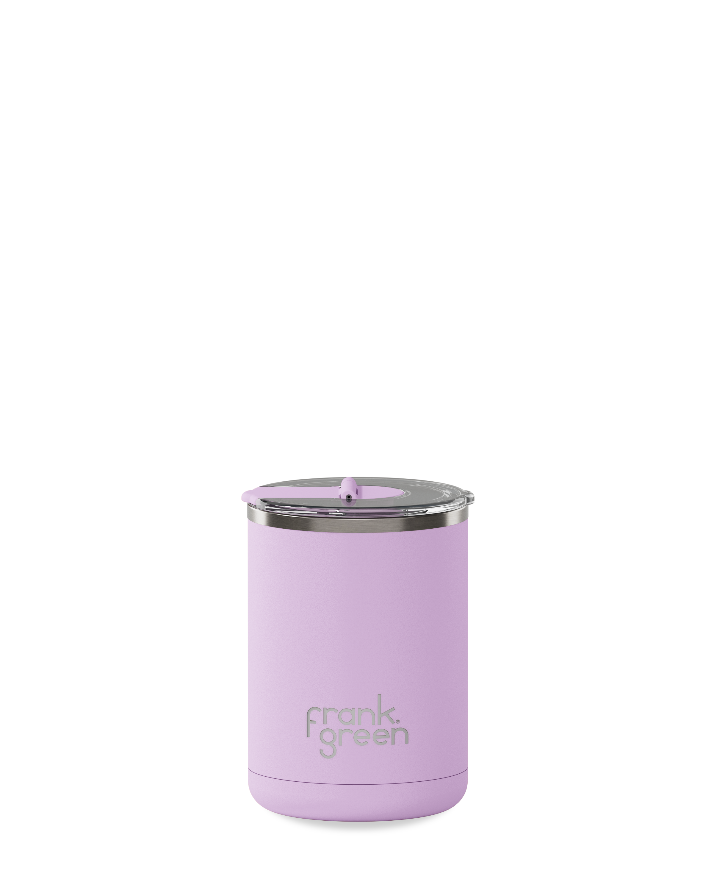 FRANK GREEN 12OZ CERAMIC COFFEE CUP WITH HINGED LID LILAC HAZE