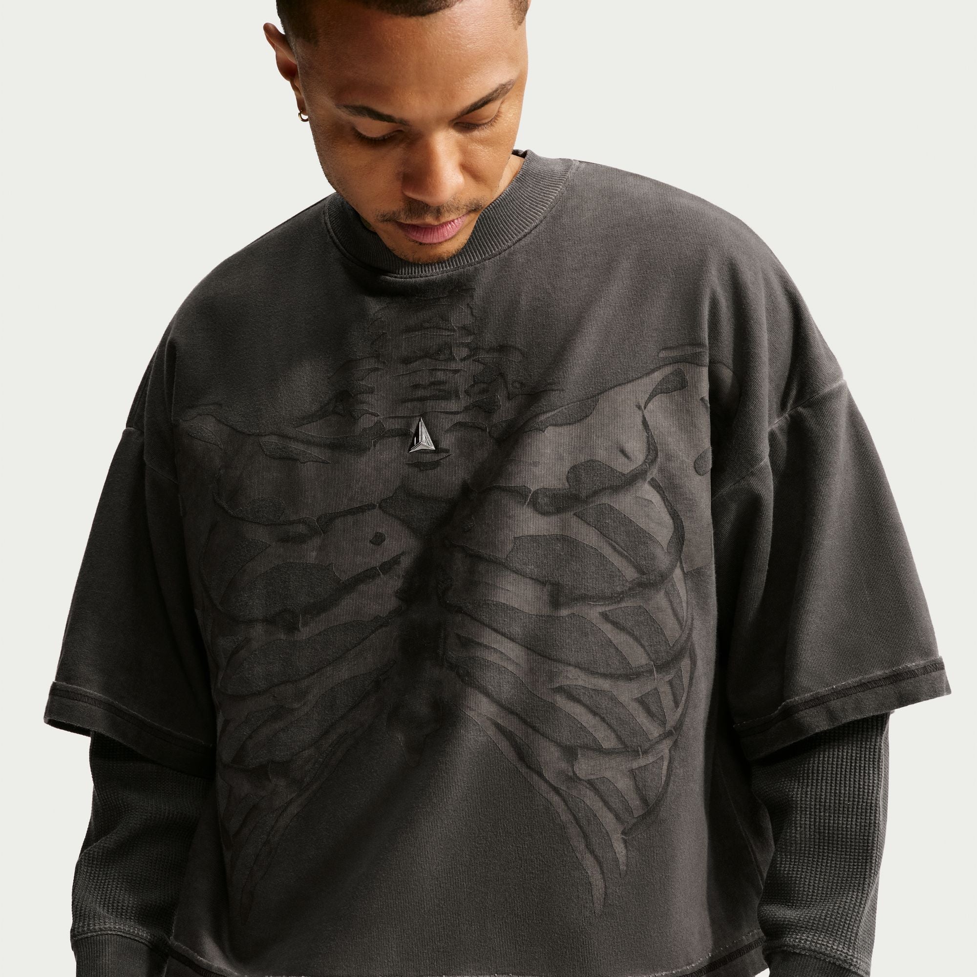 NIKE MENS JA MORANT DRI-FIT LONG SLEEVE TOP