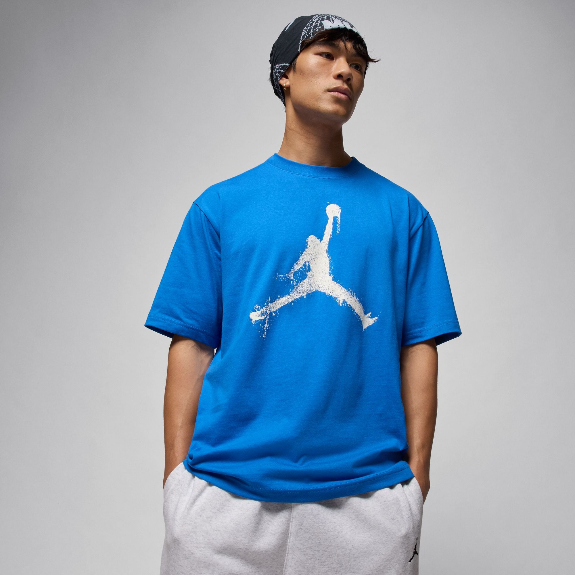 JORDAN M BRK COL JUMPMAN SS CREW