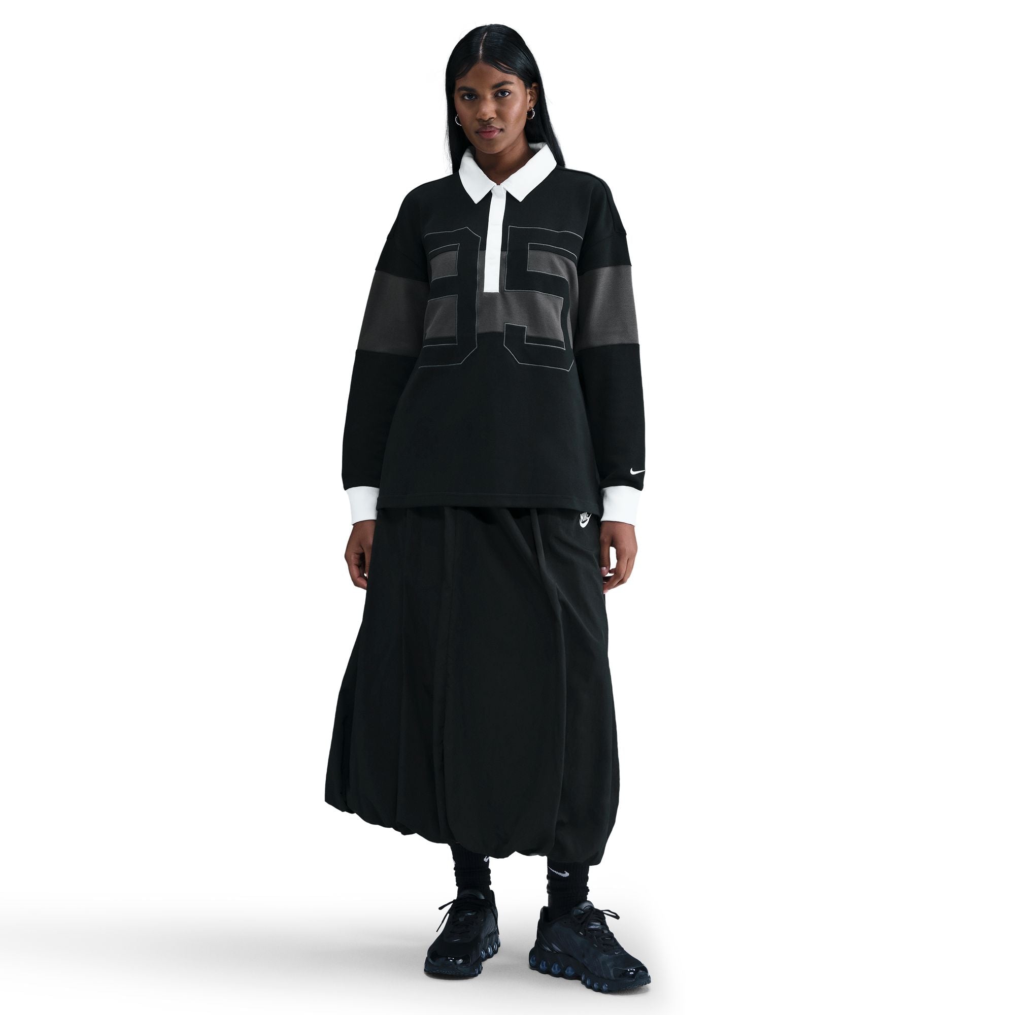 NIKE W NSW STREET LS GFX POLO