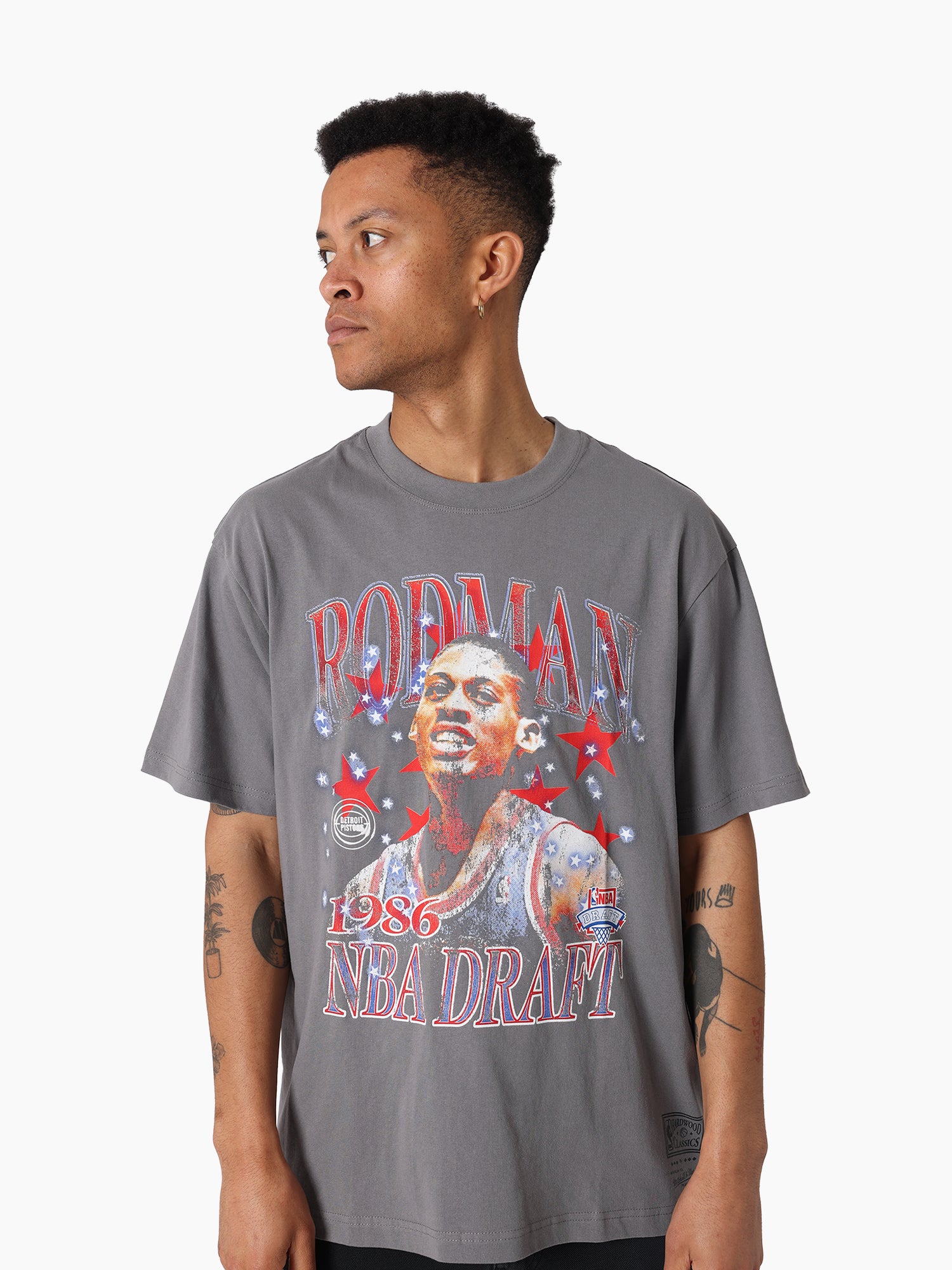MITCHELL & NESS BULLS STAR BURSTER TEE - RODMAN