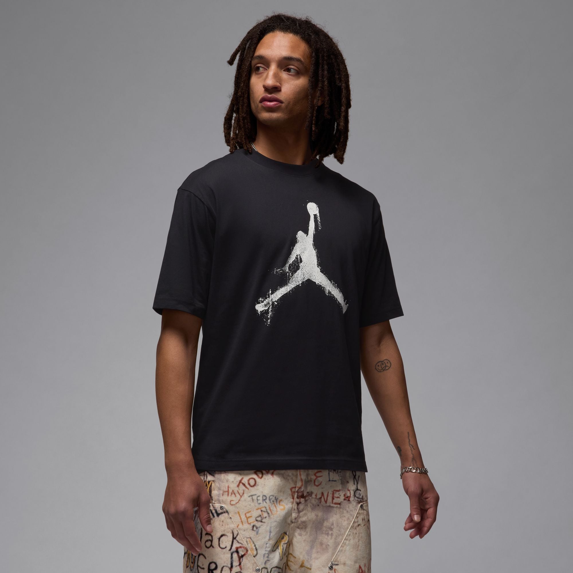 JORDAN M BRK COL JUMPMAN SS CREW