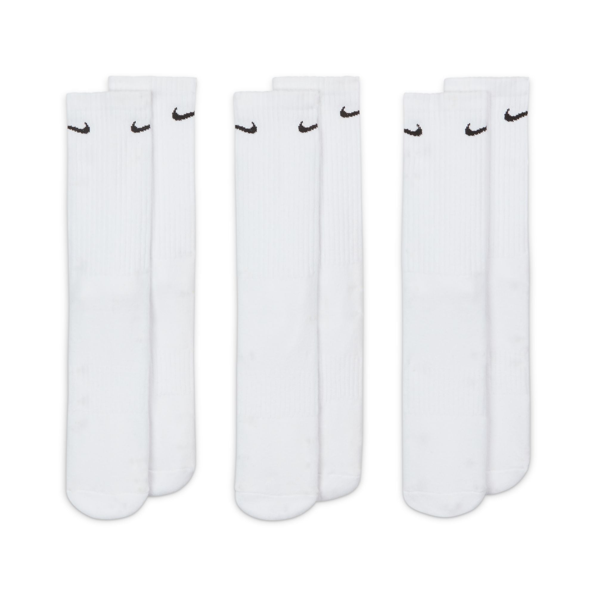 NIKE EVERYDAY CUSHIONED CREW SOCKS - 3 PACK