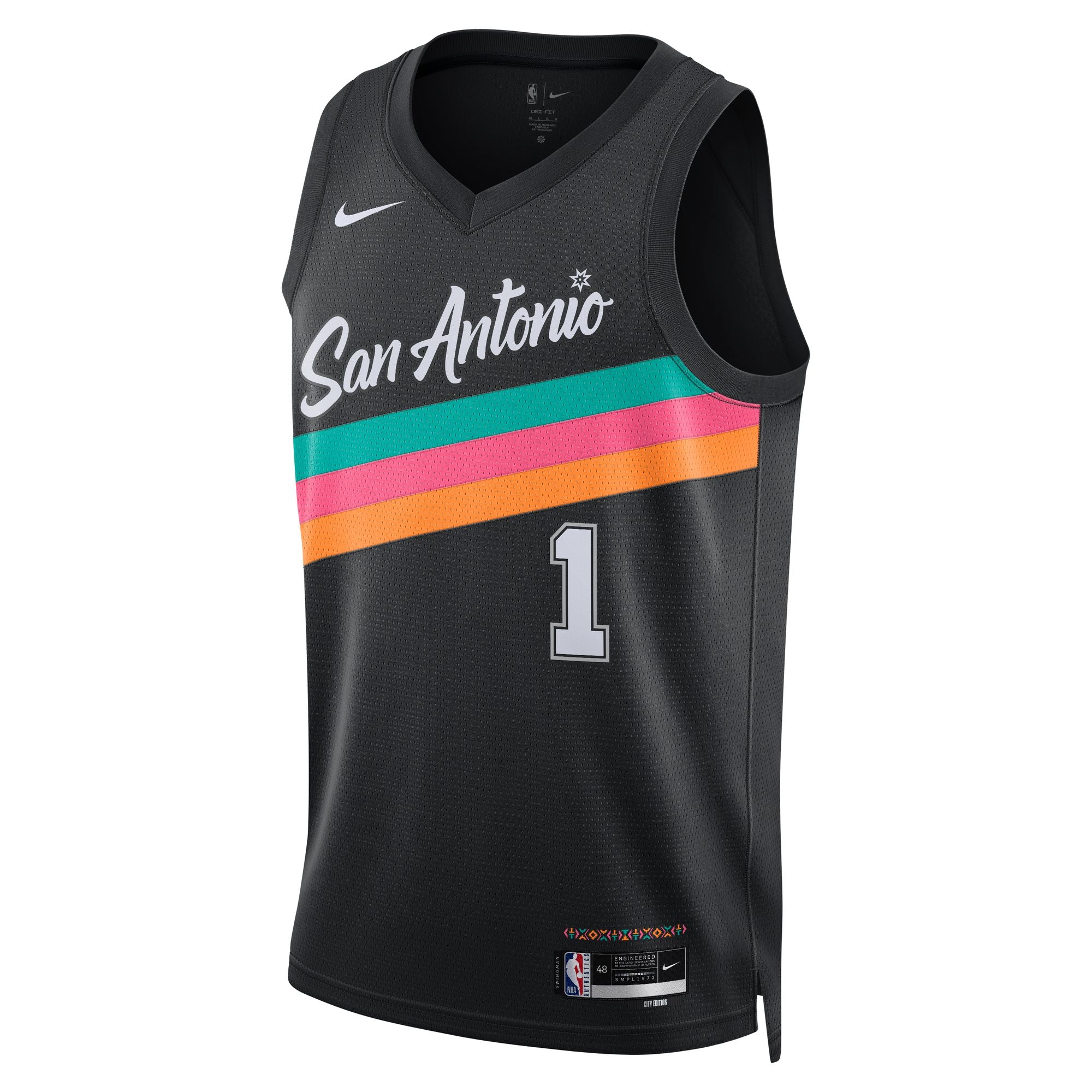 NIKE SAN ANTONIO SPURS CITY EDITION SWINGMAN JERSEY - WEMBANYAMA
