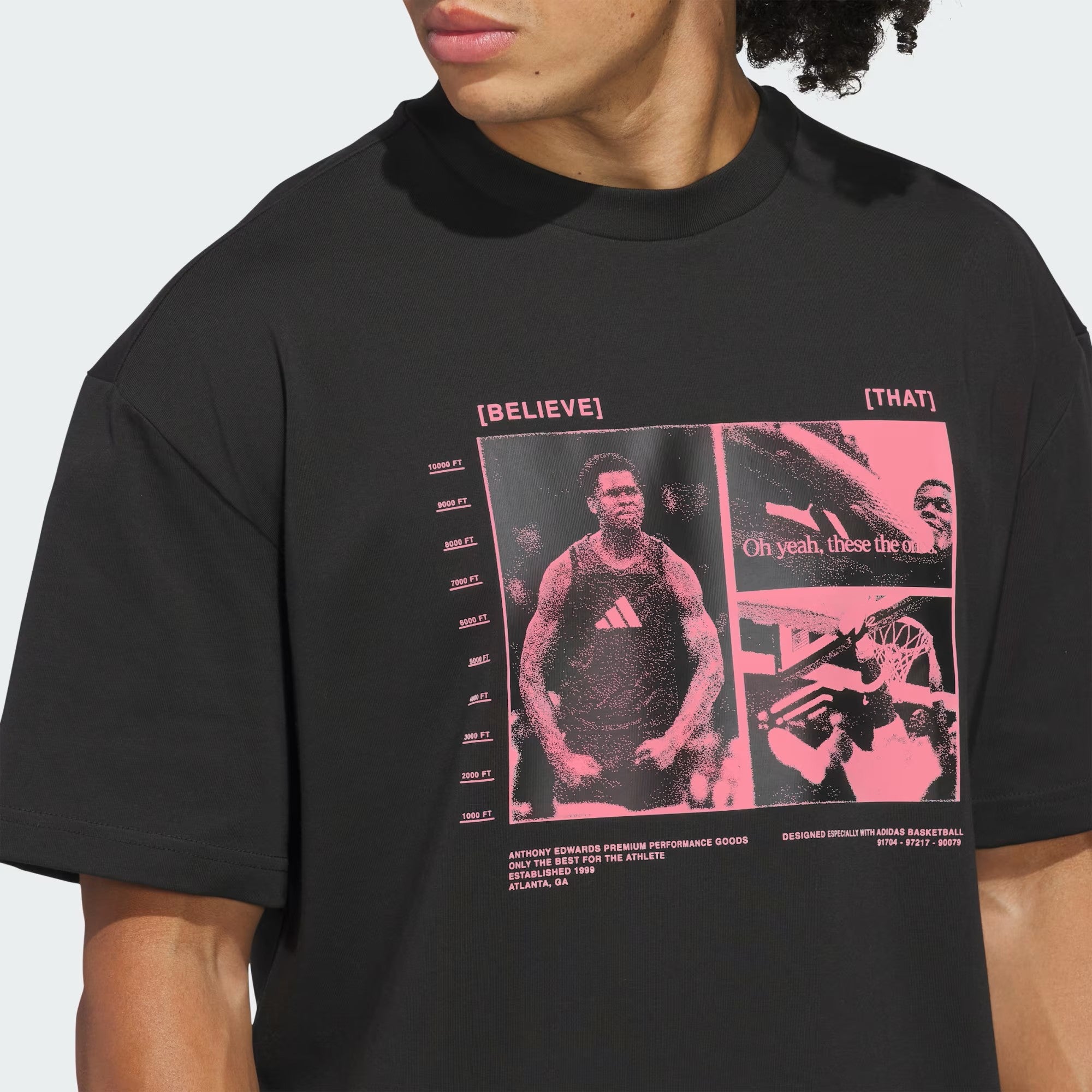 ADIDAS ANTHONY EDWARDS GRAPHIC TEE