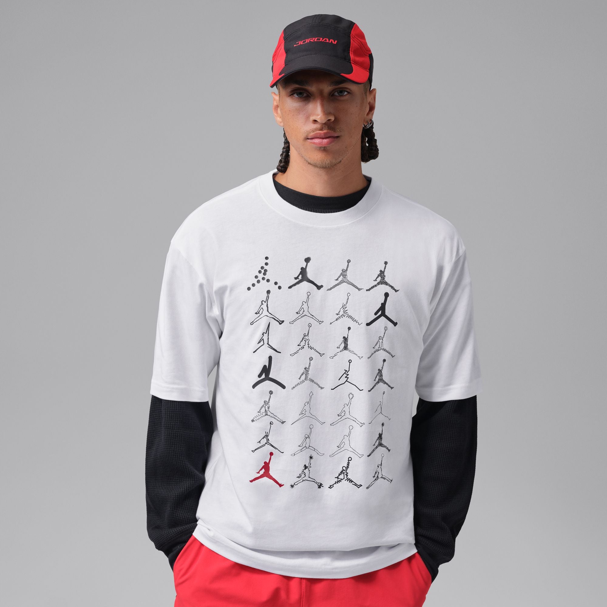 JORDAN MENS BROOKLYN JUMPMAN GRAPHIC TEE