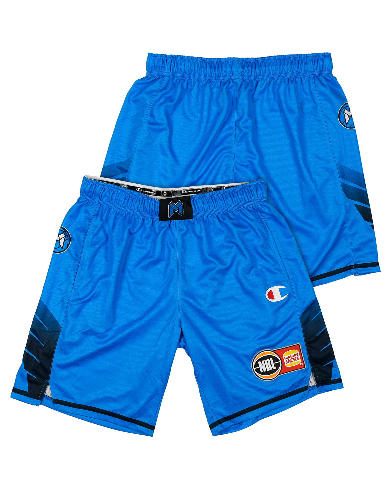 MELBOURNE UNITED YOUTH ALTERNATE SHORTS-BLUE