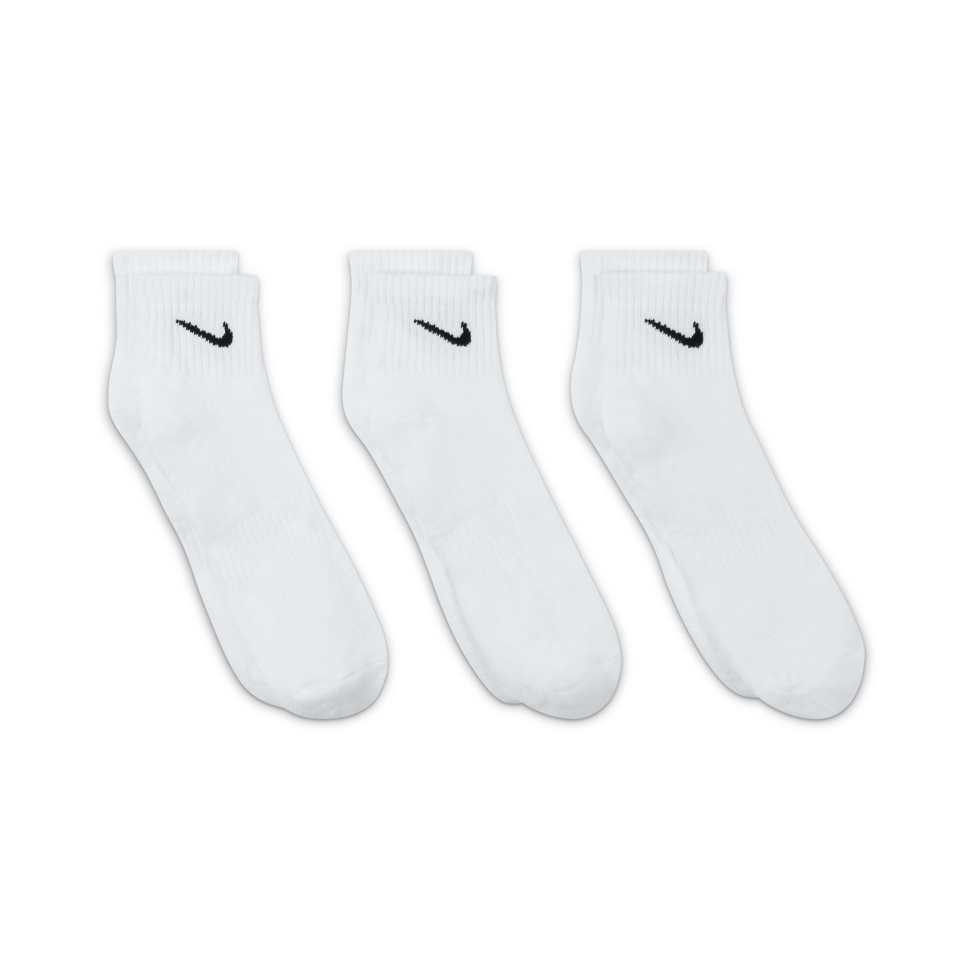 NIKE UNISEX EVERYDAY CUSHIONED ANKLE SOCKS - 3 PACK