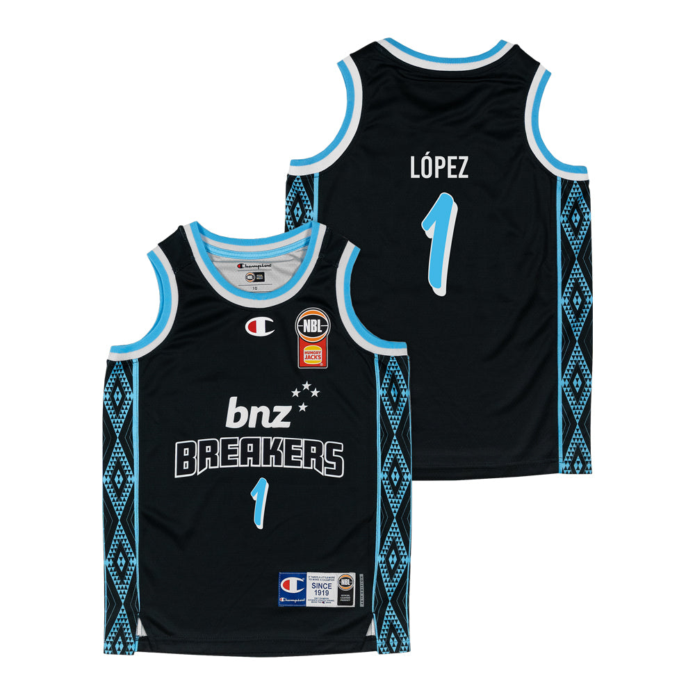 New Zealand Breakers Youth Primary Jersey-Lopez