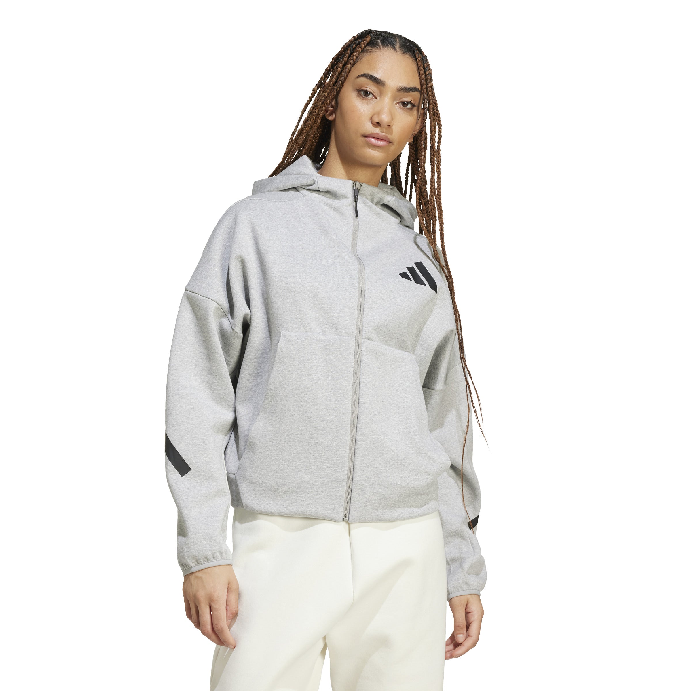 ADIDAS WOMENS Z.N.E. FULL-ZIP HOODIE