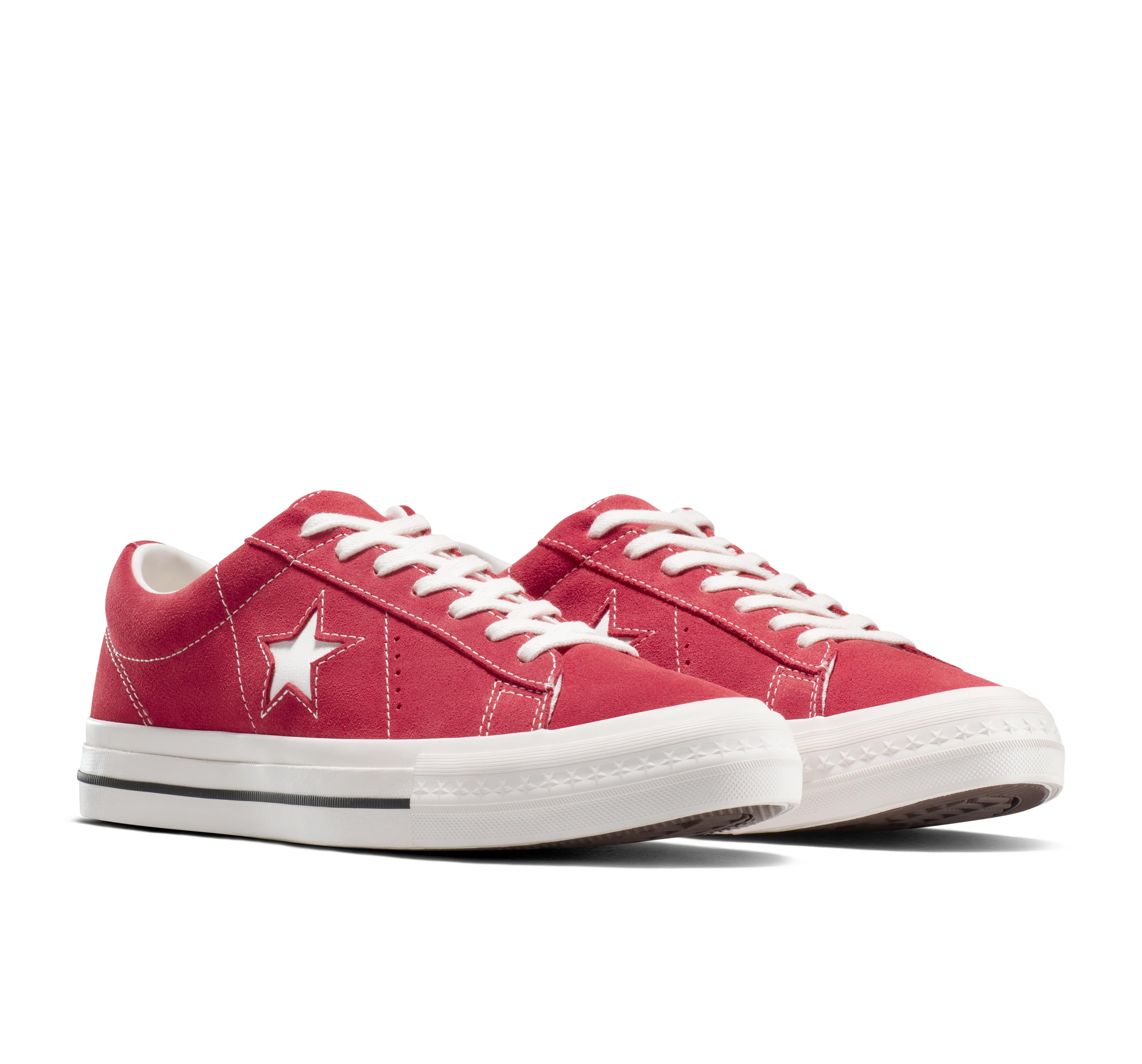 CONVERSE ONE STAR 95 LOW TOP RED