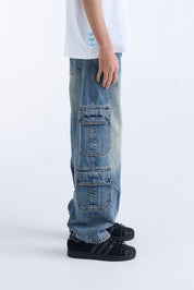VOUSETI CARGO DENIM PANT