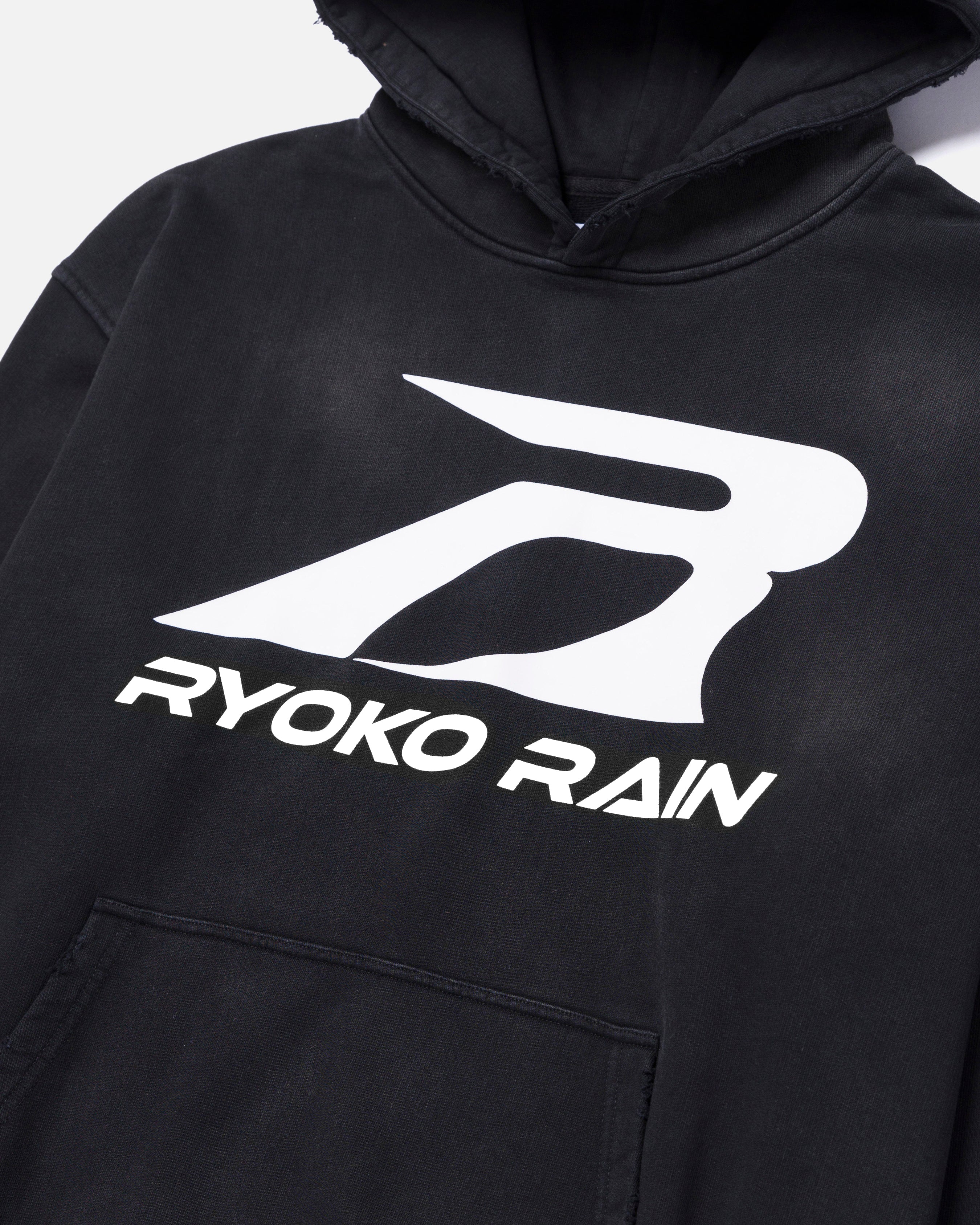 RYOKO RAIN ARTISTS & ATHLETES HOODIE - BLACK/WHITE