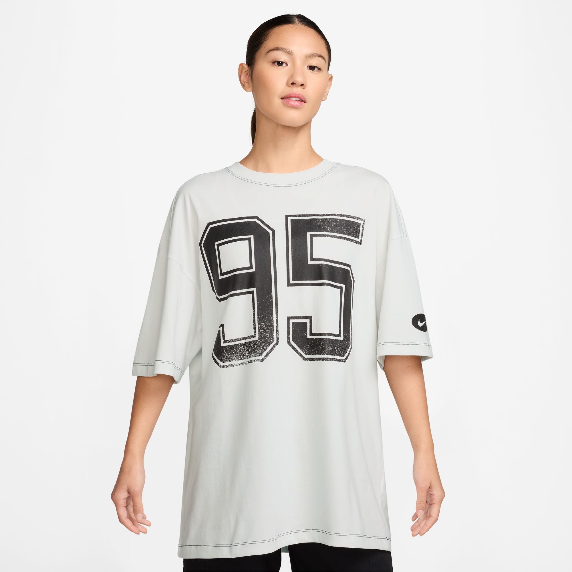 NIKE WOMENS SHORT SLEEVE OVERSIZED TEE