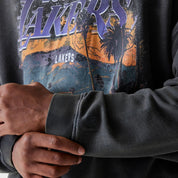 NEW ERA NBA WASHED GRAPHIC CREW - LA LAKERS