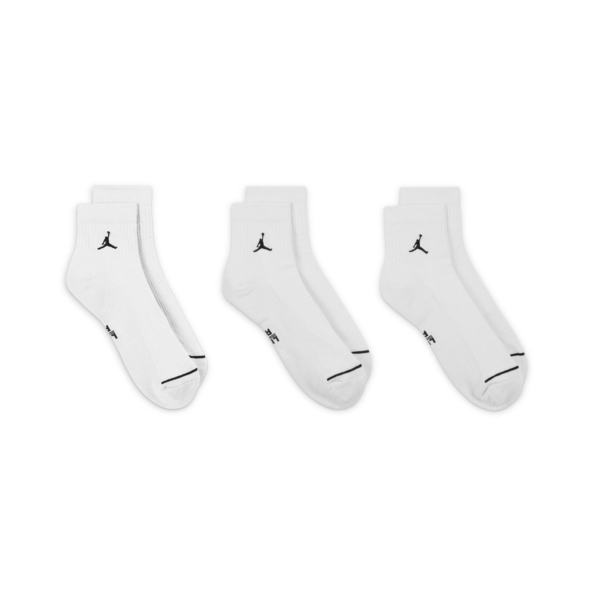 JORDAN UNISEX EVERYDAY CUSHIONED ANKLE SOCKS - 3 PACK