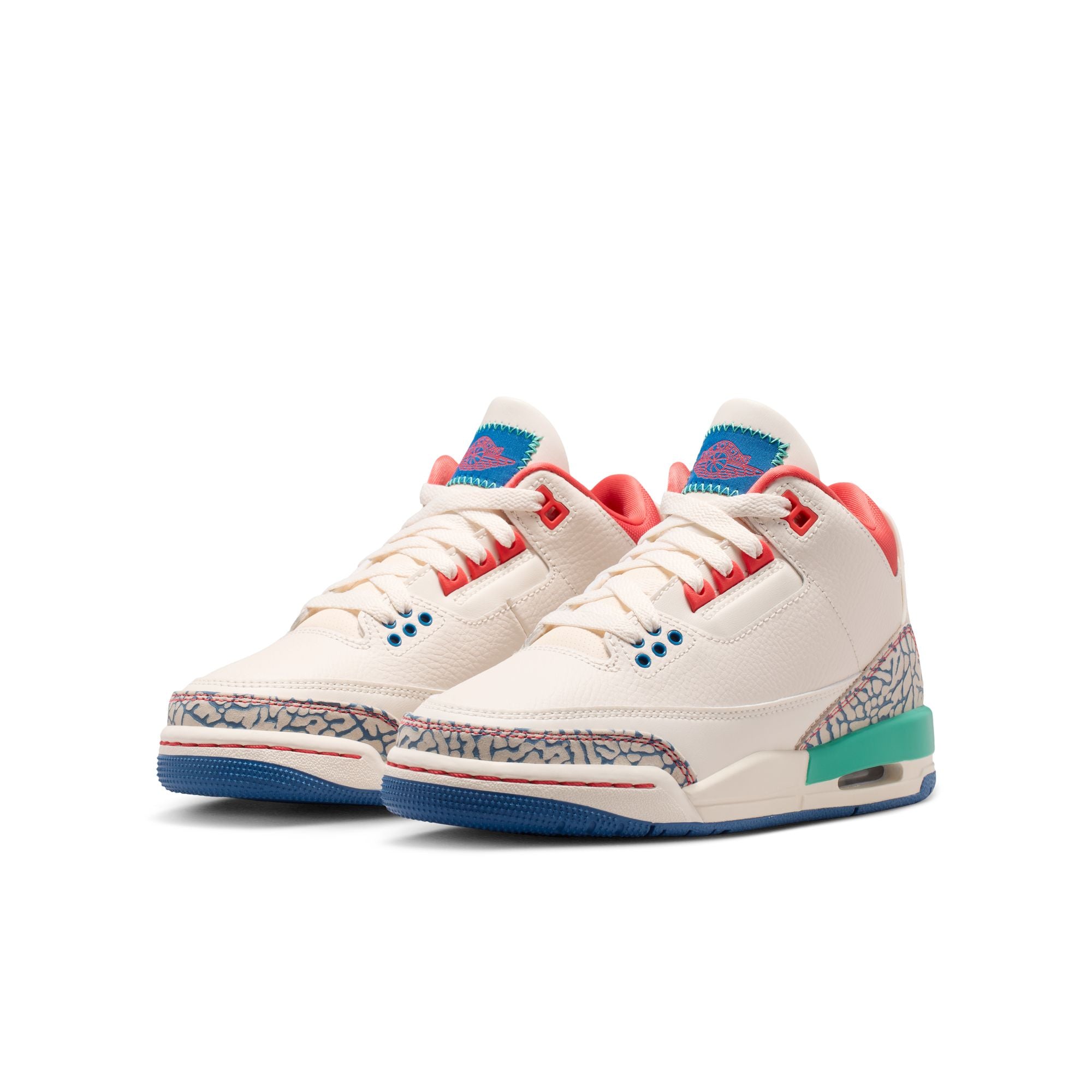 AIR JORDAN 3 RETRO 'CHALK AND TRUE BLUE' - YOUTH