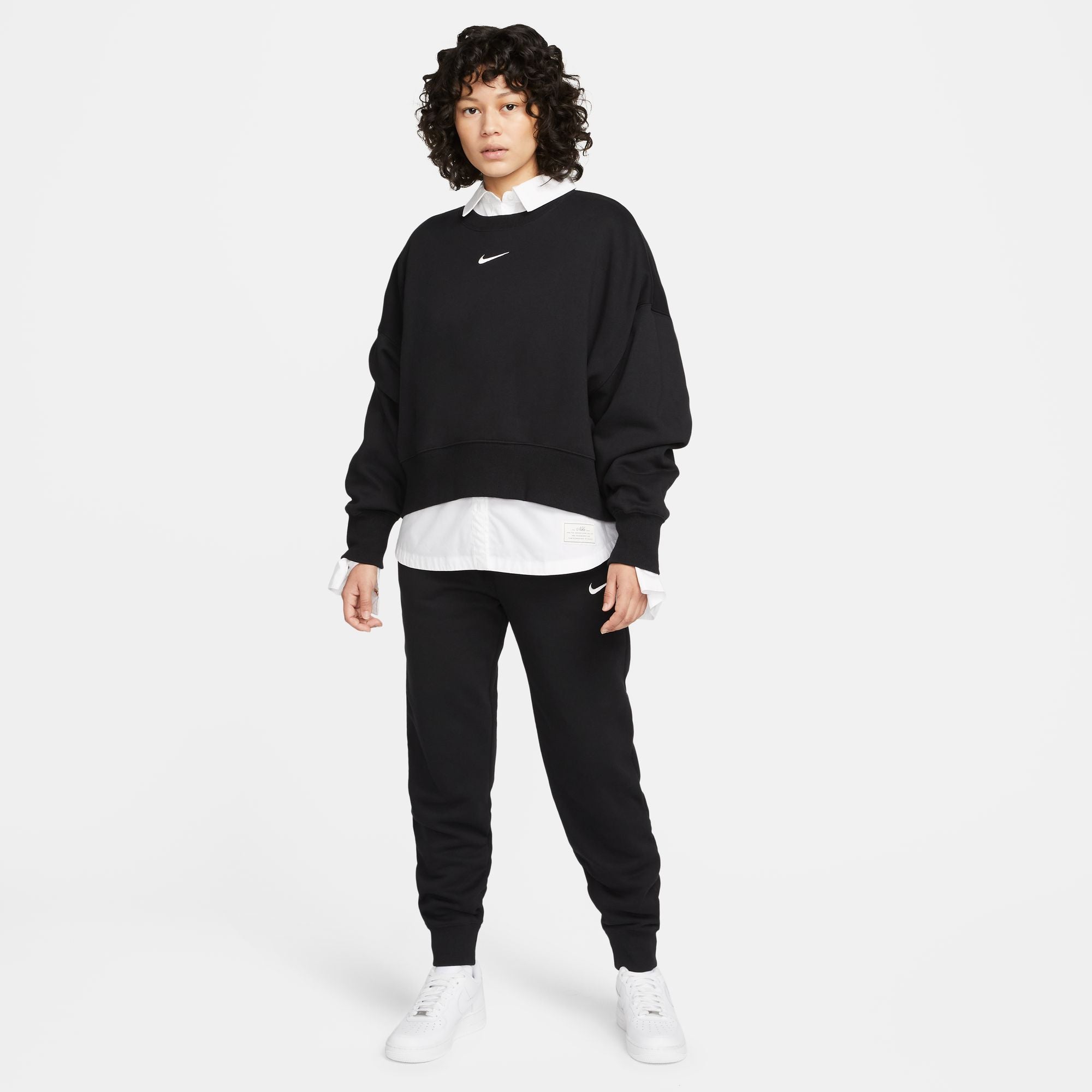 NIKE WOMENS FLEECE OVERSIZED CREW