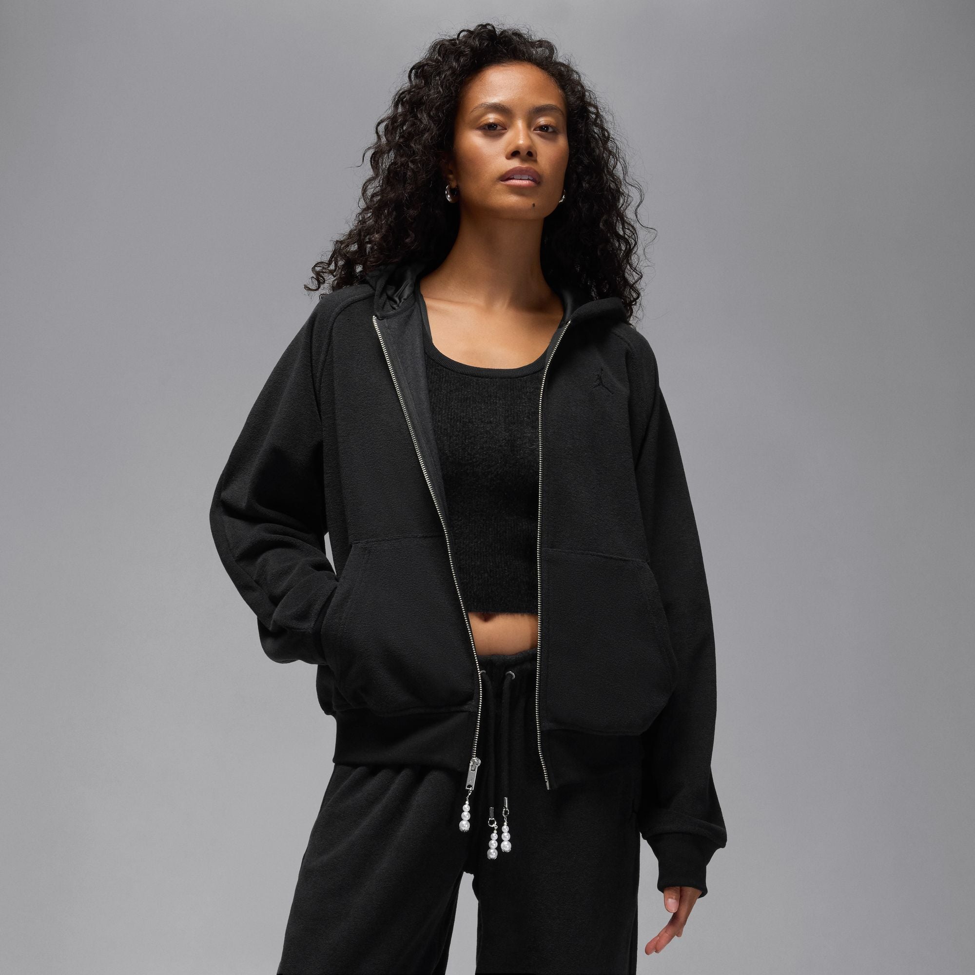 JORDAN WOMENS FLIGHT FULL ZIP HOODIE