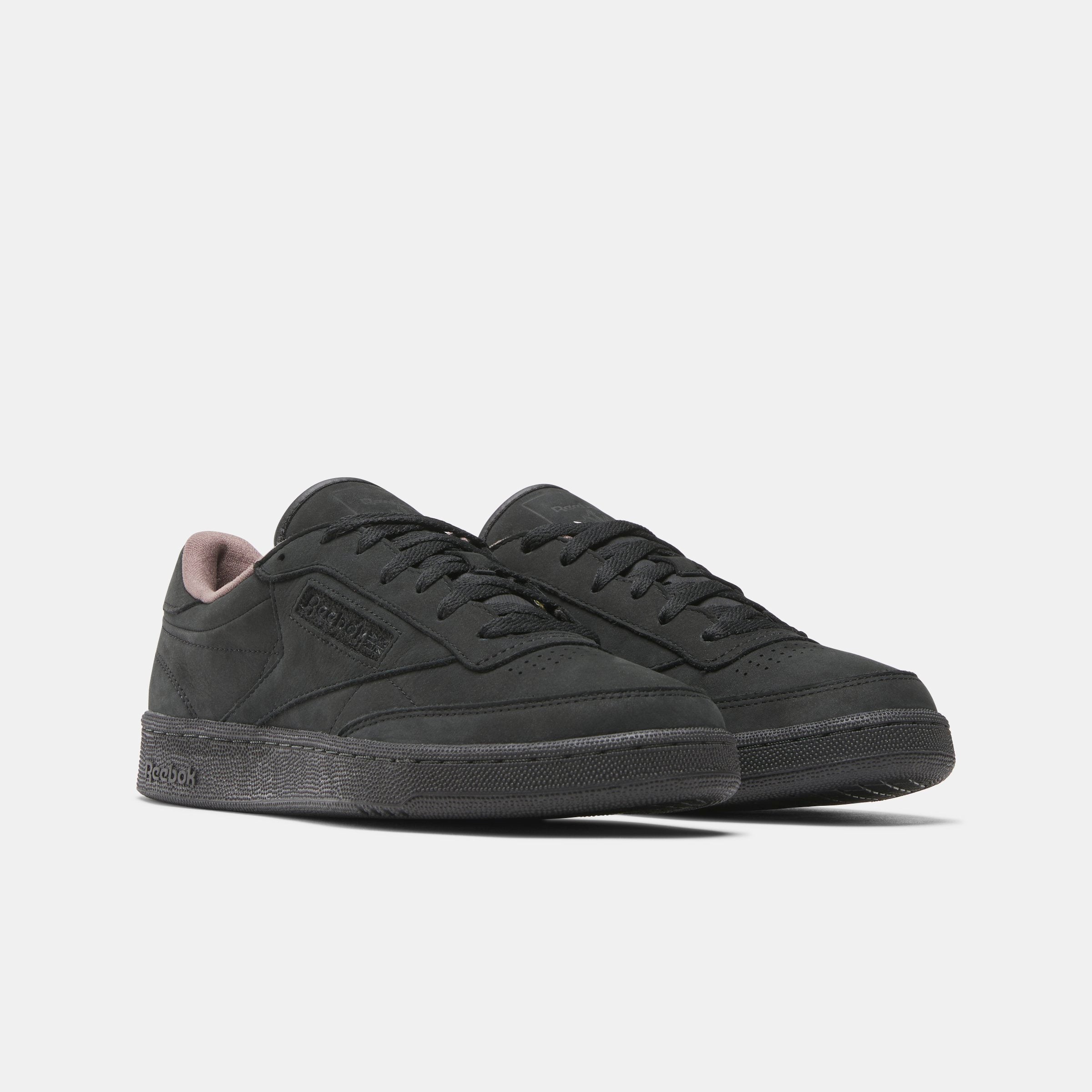 reebok club c 85 black leather
