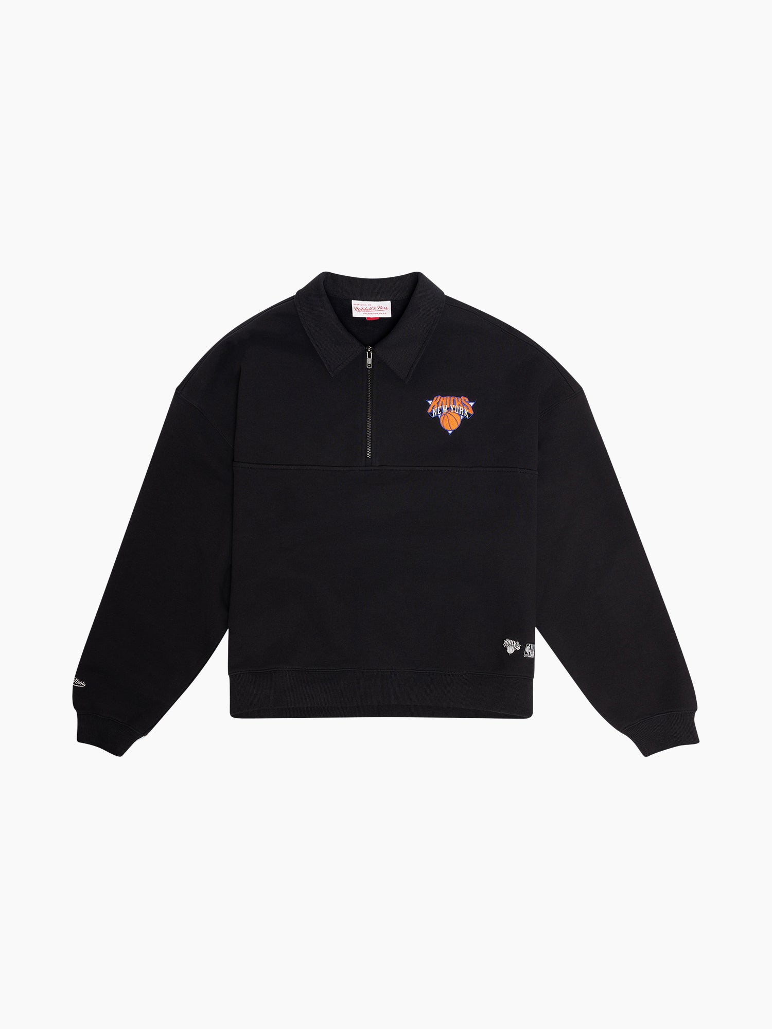 MITCHELL & NESS BOXY 1/4 ZIP CREW KNKS