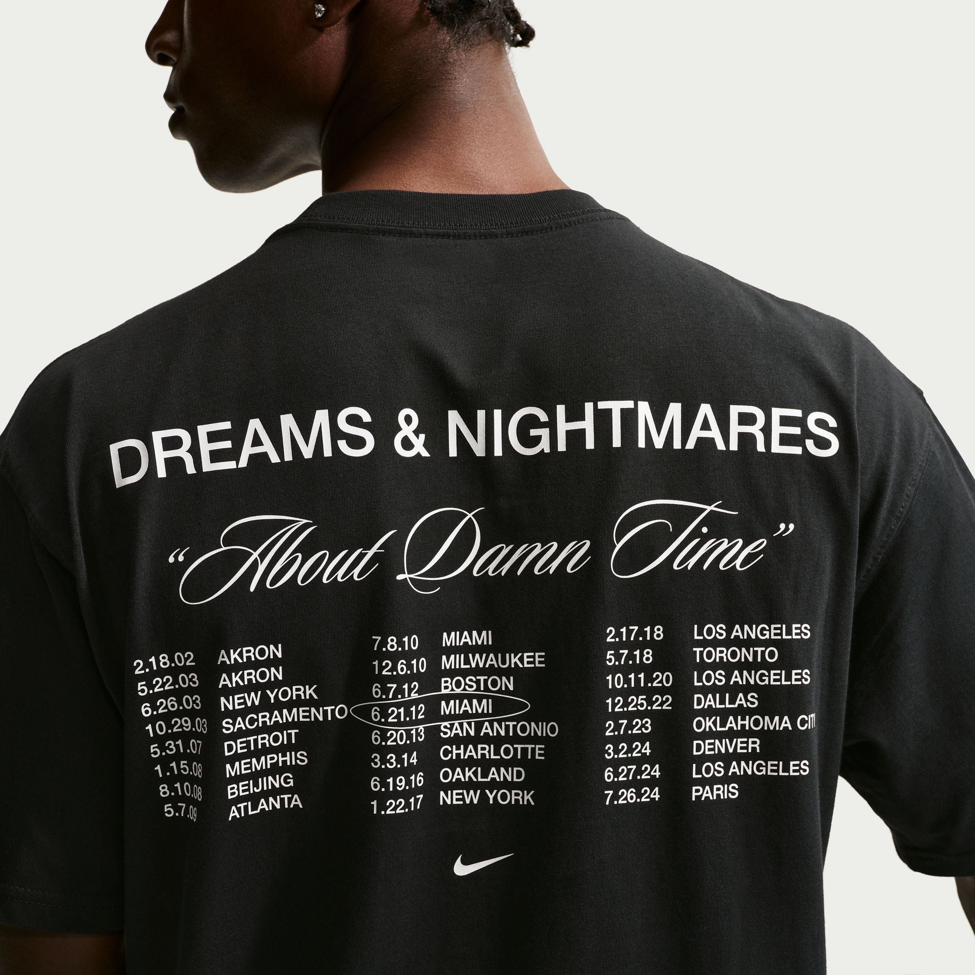 NIKE MENS LEBRON 'DREAMS & NIGHTMARES' TEE