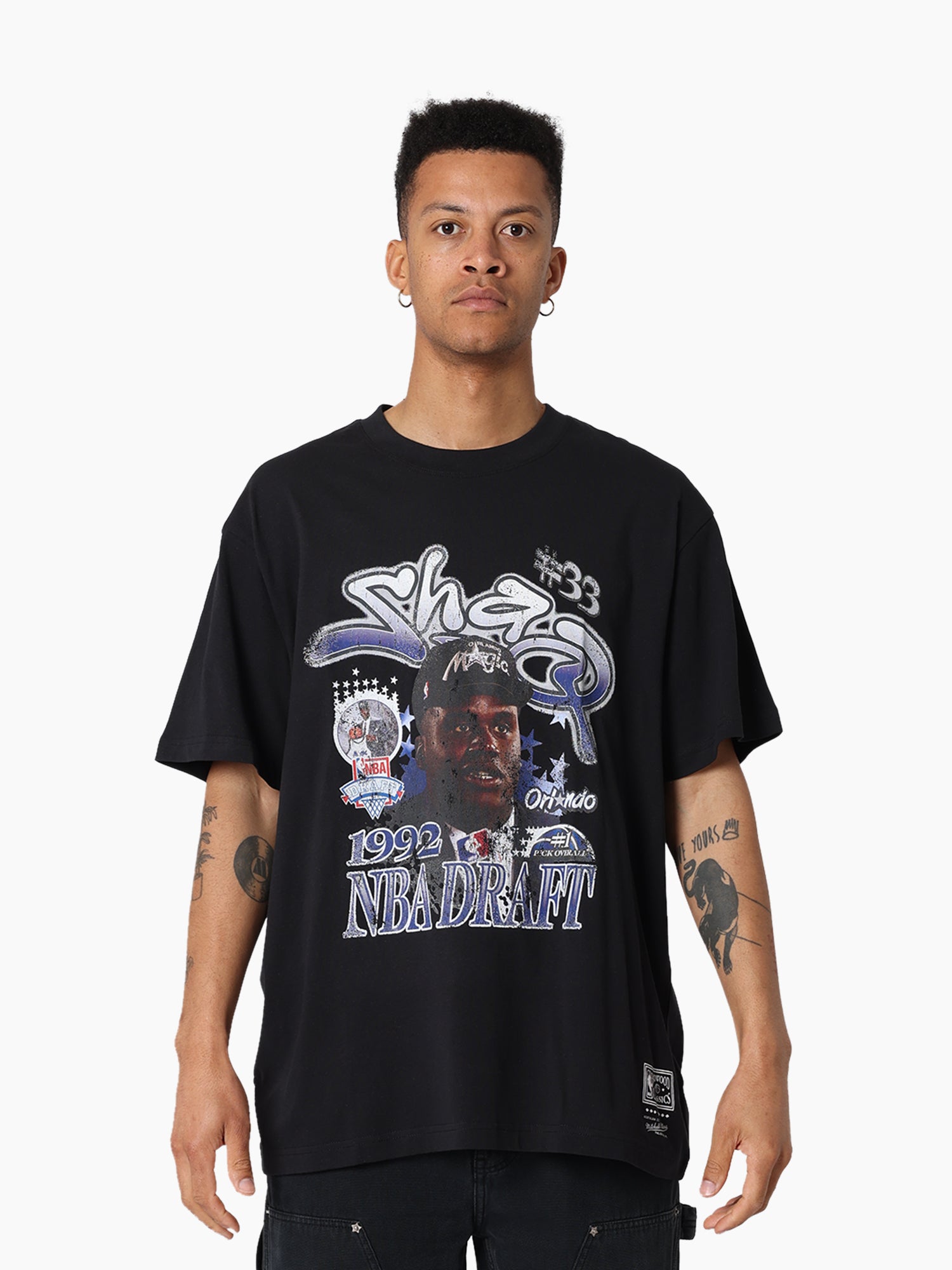 MITCHELL & NESS LAKERS STAR BURSTER TEE - SHAQ