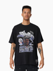 MITCHELL & NESS LAKERS STAR BURSTER TEE - SHAQ