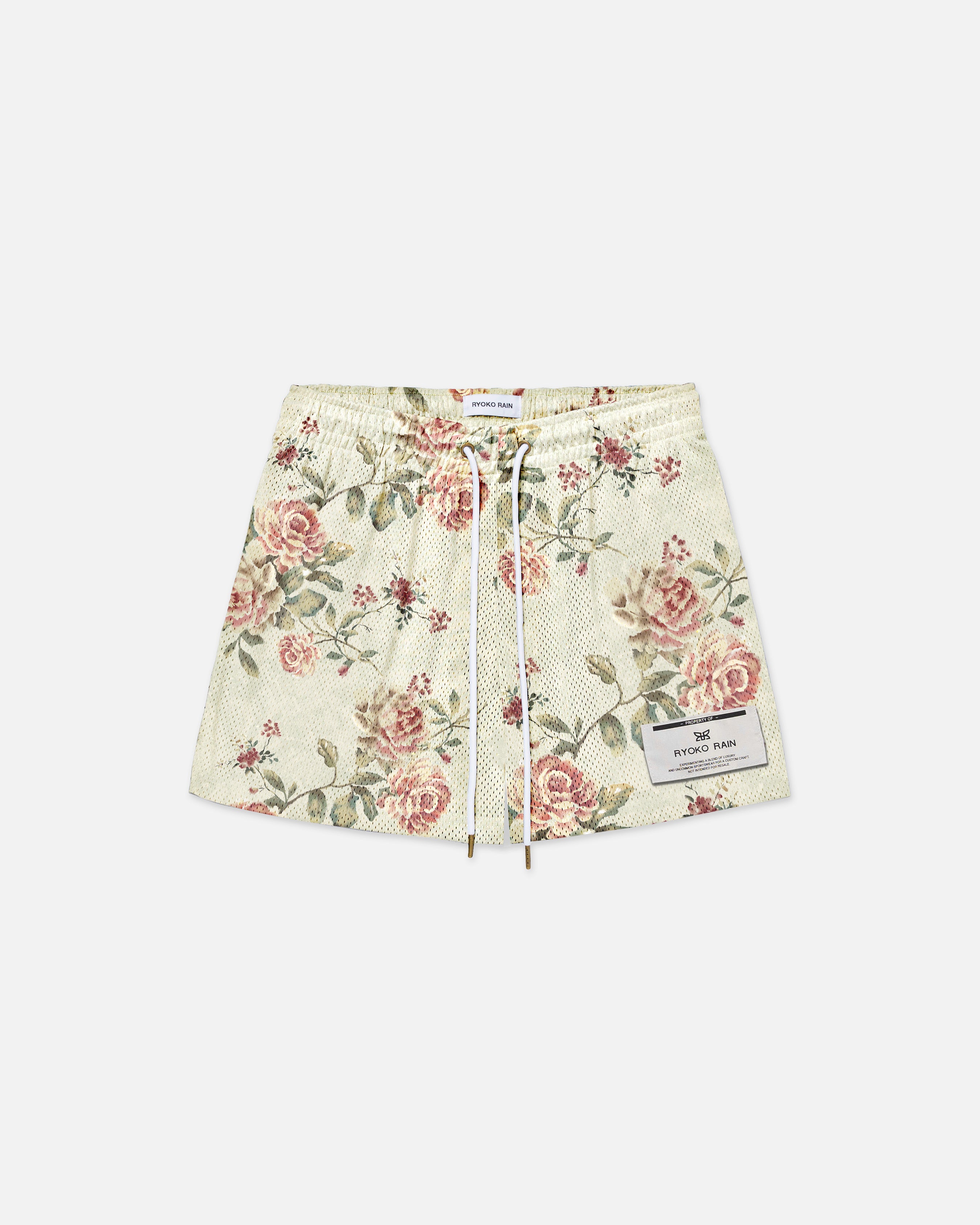 RYOKO RAIN PEARL FLORAL SHORTS