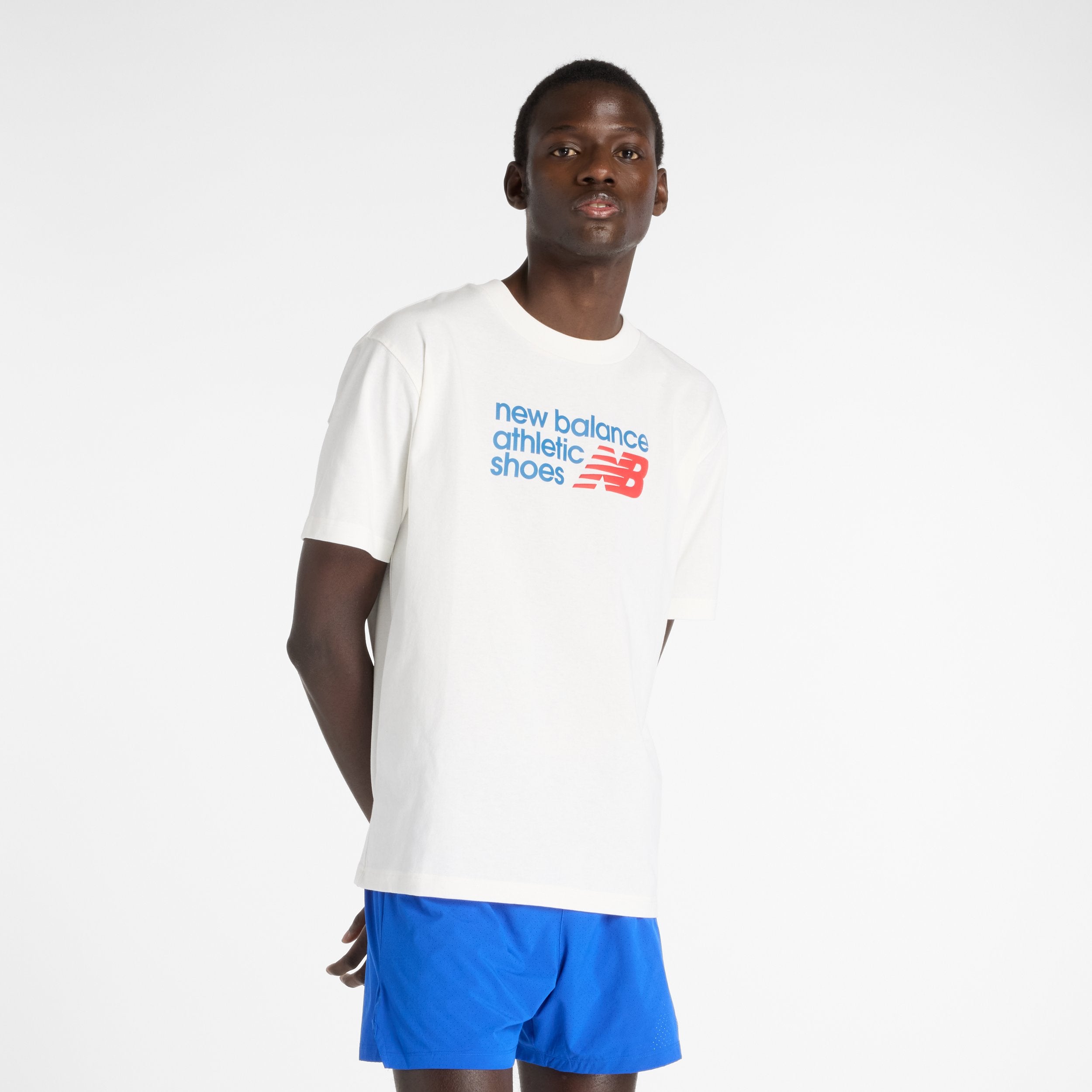 NEW BALANCE ATHLETICS RELAXED PREMIUM CHEST LOGO T-SHIRT- SST