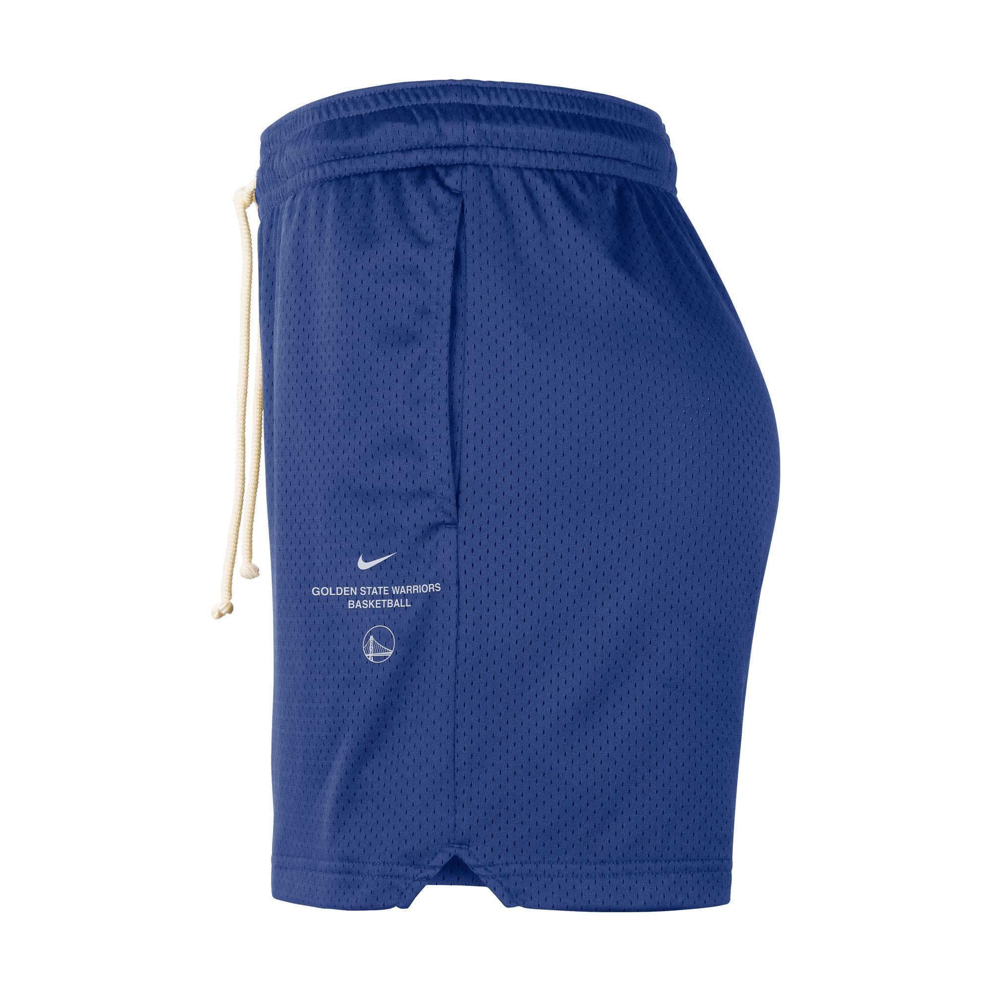 NIKE MENS GOLDEN STATE WARRIORS 5" MESH SHORT
