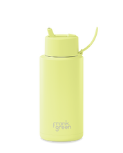 FRANK GREEN 34OZ STAINLESS STEEL/CERAMIC BOTTLE WITH FLIP LID
