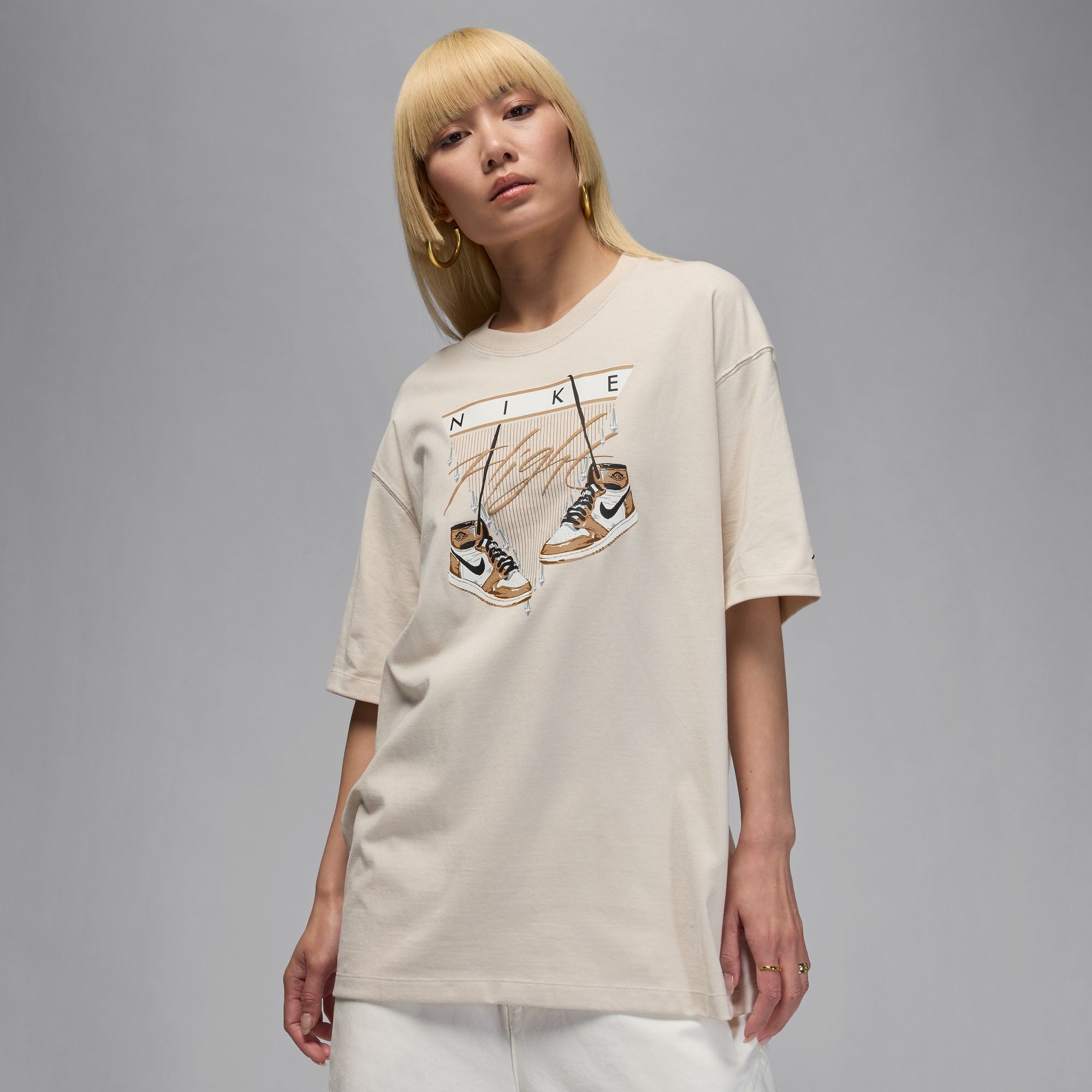 JORDAN WOMENS FLIGHT OVERSIZED TEE