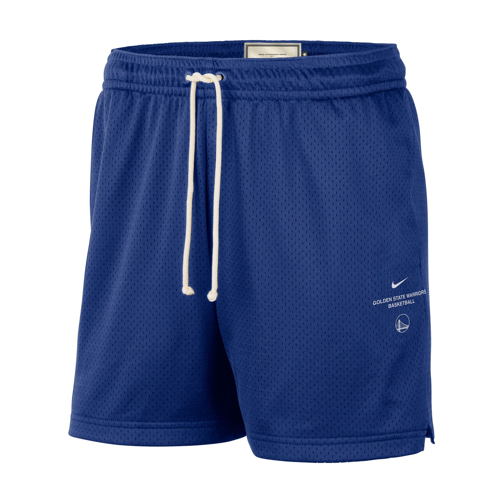 NIKE MENS GOLDEN STATE WARRIORS 5" MESH SHORT
