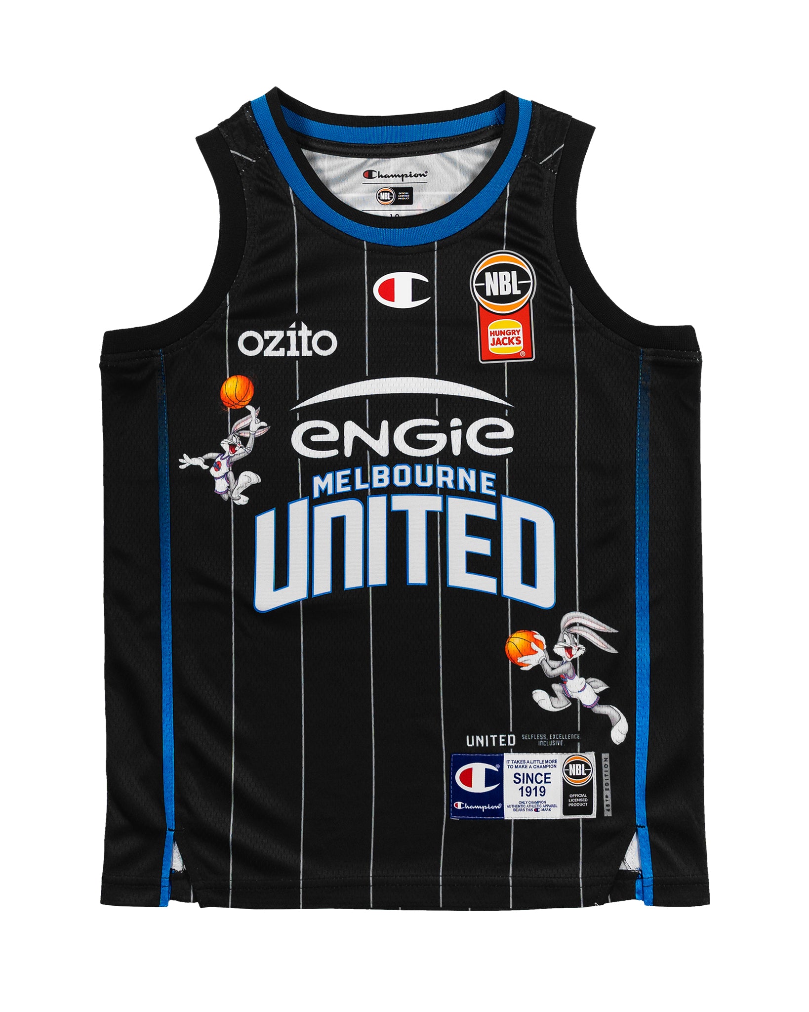 YOUTH SPACE JAM JERSEY - MELBOURNE UNITED BLANK
