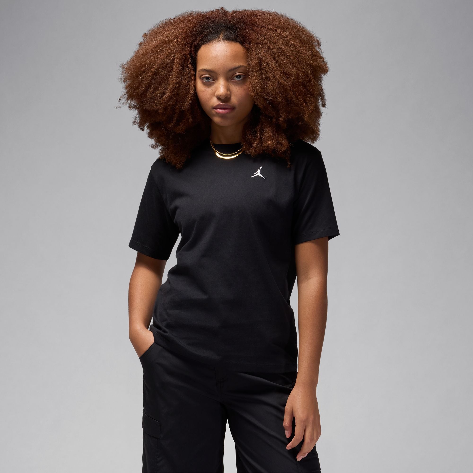 JORDAN W BRK ESS SS GF TEE 23