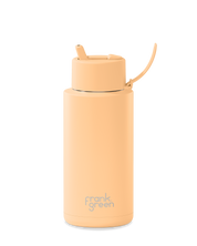 FRANK GREEN 34OZ STAINLESS STEEL/CERAMIC BOTTLE WITH FLIP LID